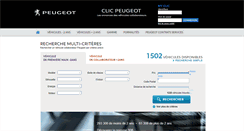 Desktop Screenshot of clicpeugeot.com
